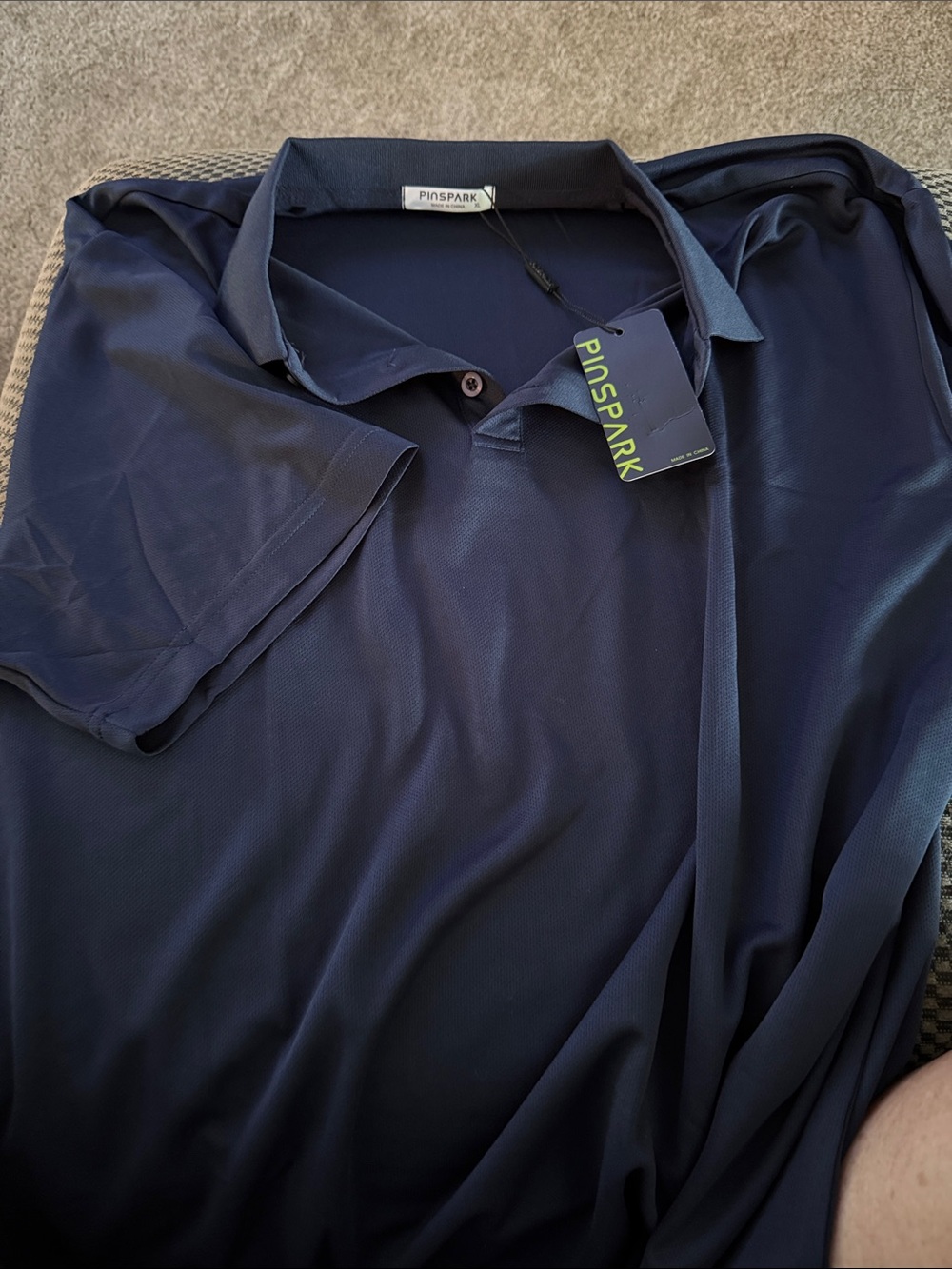 Pinspark Men’s Classic Navy Polo Shirt